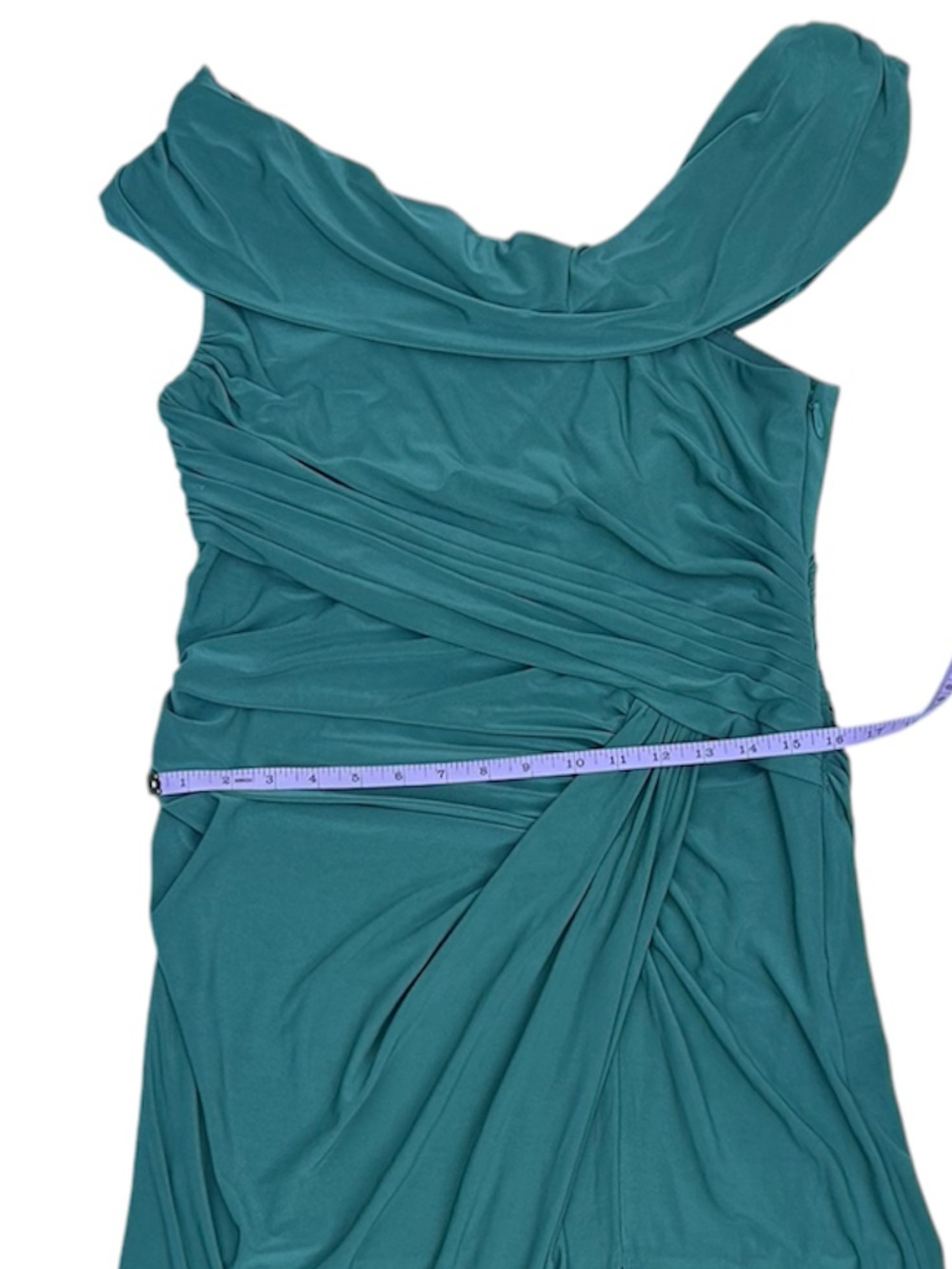 AZAZIE Women’s Formal Floor Length Off The Shoulders Draped Neckline Dress - Picture 5 of 10